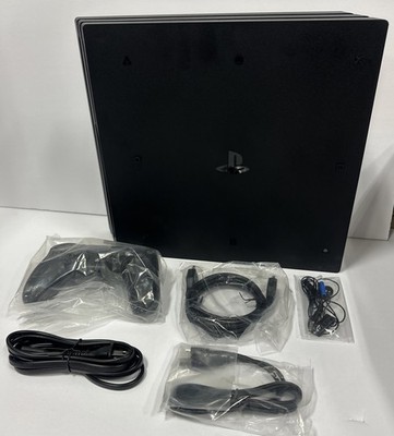 Sony PlayStation 4 PRO PS4 1 TB Console System Bundle Wireless Controller +Cords