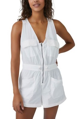 FP Movement Noiseless Back on Trek Romper in White, Size Large