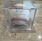 Bo Jackson/Deion Sanders Dual Autograph Baseball Authenticated 865520 With Case