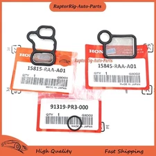 OEM 3PCS Solenoid Spool Valve Gasket Kit Fit For 02-12 VTEC K-series Honda Acura
