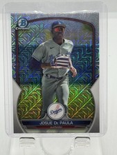Josue De Paula 2023 Bowman Chrome Mojo Refractor #BCP-172 Los Angeles Dodgers