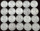 WALKING LIBERTY HALVES~LOT of (20)~MIX DATES~ALL PHIL. MINT~ESTATE FINE~READ!