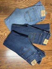 Abercrombie Kids Boys Jeans Pants Bundle Lot 3 Pairs Size 15/16 Regular Straight