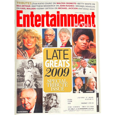 Entertainment Weekly Magazine - December 4, 2009 - Late Greats Michael Jackson +