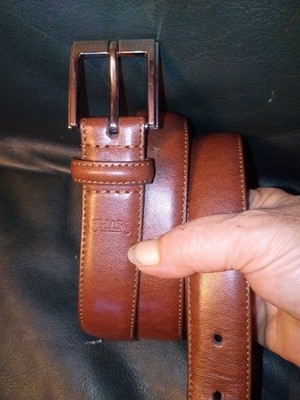 CHAPS Brown Belt Mens 44/110 30 Standard Branded Excellent Quality Faux Leather