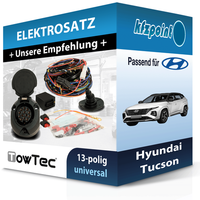 Towtec E-Satz 13Polig Universell Passend FüR Hyundai Tucson Elektrosatz