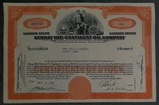 35 X Sunray Mid-Continent Oil Company 1950er less than 100 shares