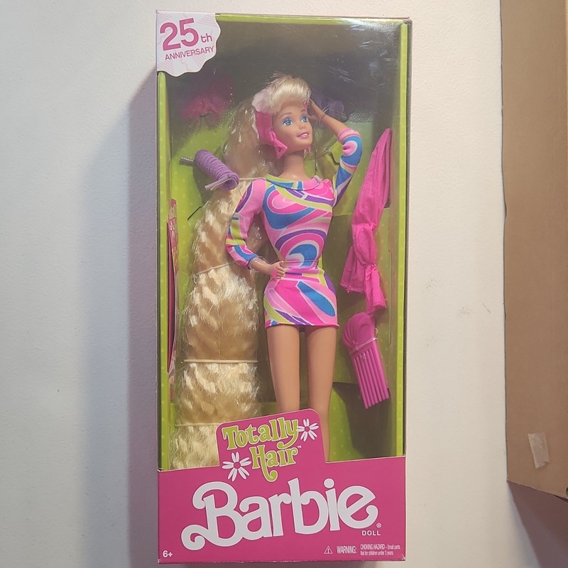 Barbie Totally Hair 25th Anniversary Edition Fashion Doll w/ Accessories NIB