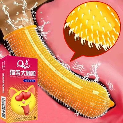 12pcs Natural Latex Spike Condoms Enhance Extension Stimulate Adult Supplies