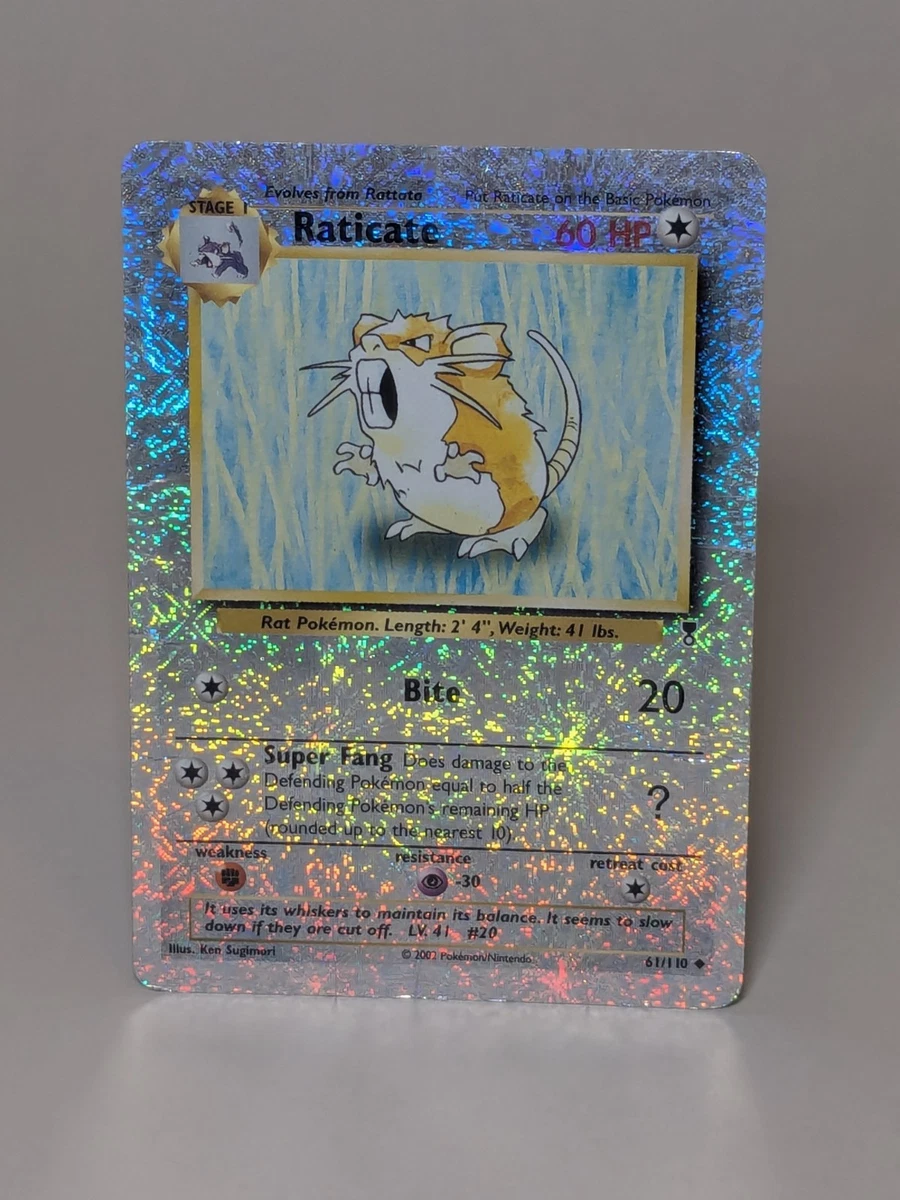 Raticate Pokémon TCG Cards for sale | eBay