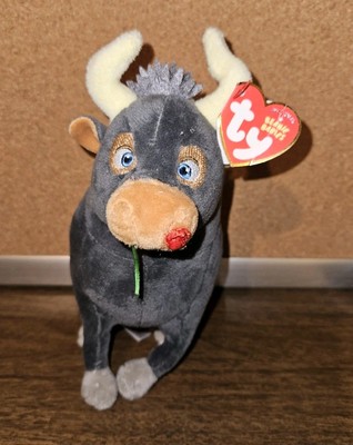 Ty Beanie Ferdinand the Bull New 6'' 15cm Rare Ferdinand Movie Plush w/ Rose