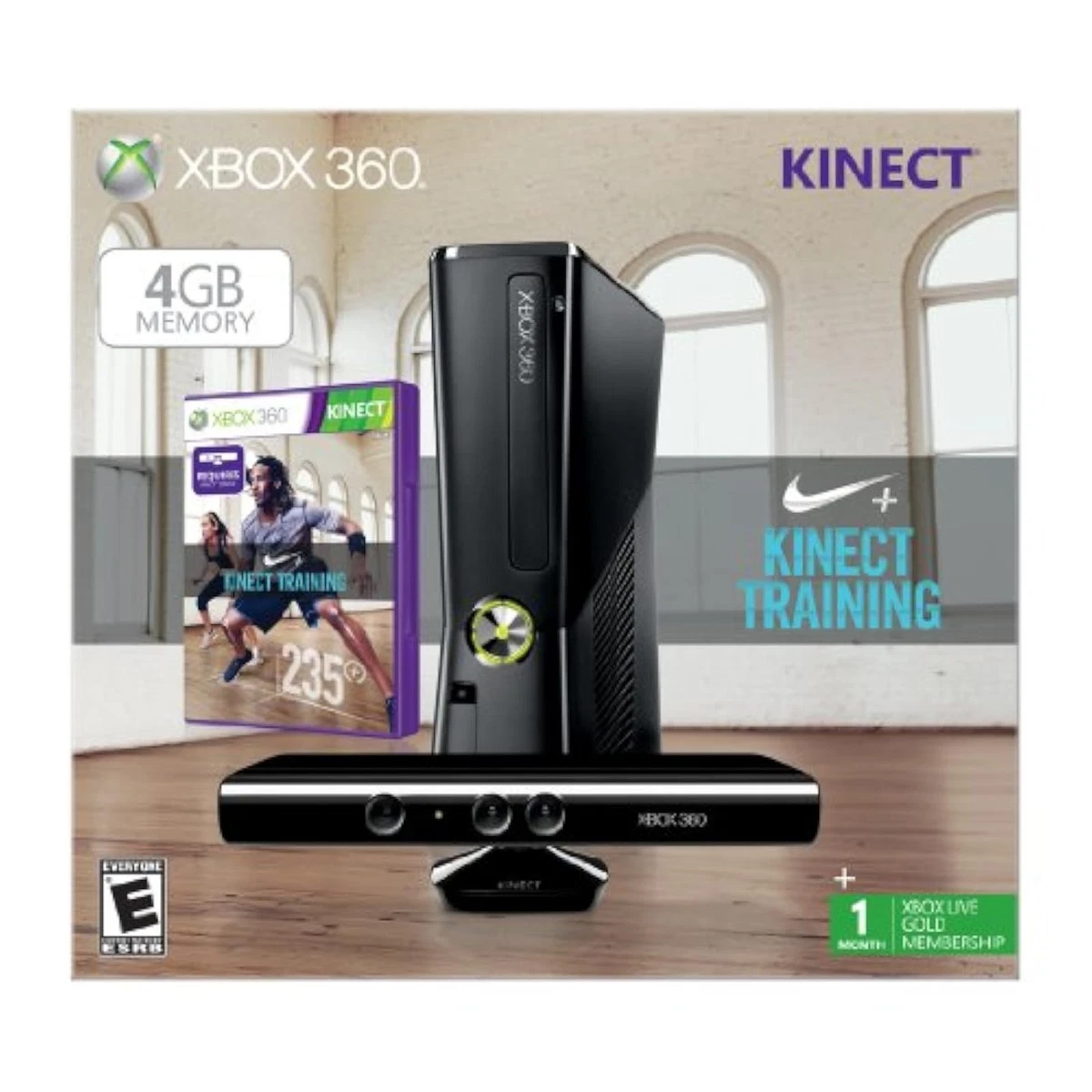 Xbox 360 4GB With Kinect Nike Console Bundle Very Good 3Z | eBay