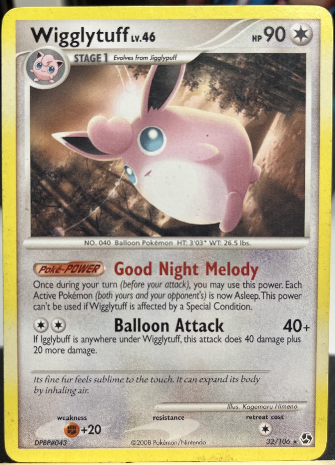 Wigglytuff - 32/106 Great Encounters - Pokémon TCG - 2008