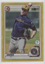 2020 Bowman 1st Edition Gold Foil 15/50 Zack Brown #BFE-34 0e28
