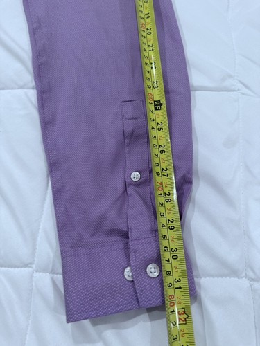 Camicia elegante uomo Michael Kors bottoni vestibilità regolare softair elasticizzata 17,5 34/35 - Foto 6 di 11