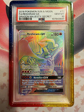 The Pokemon Company Reshiram GX 71/70 Dragon Majesty Secret FA Holo PSA 10