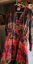FARMRIO ANTHROPOLOGIE PRINTED MAXI DRESS SIZE L STUNNING