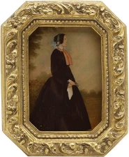 2.5x3.5 Small Vintage Picture Frame, Mini Antique Ornate Gold Photo Frame, Ti...