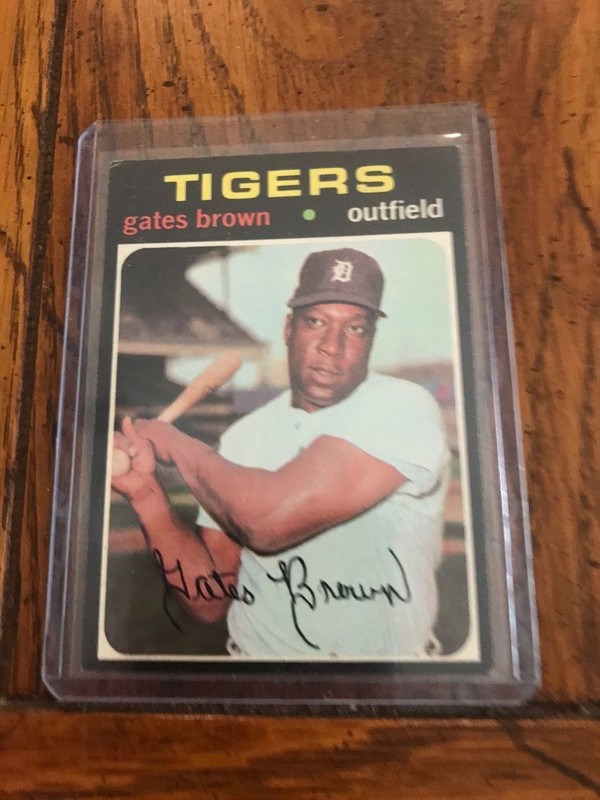 Gates Brown 1971 Topps Baseball Card
