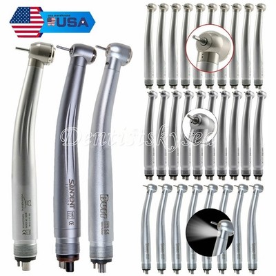 Dental High Speed Handpiece (LED E-generator) Push Button Type 4 holes For NSK