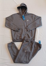 New RARE Men's Adidas Originals Trefoil Fleece Sweatsuit  Grey  Size 2XL