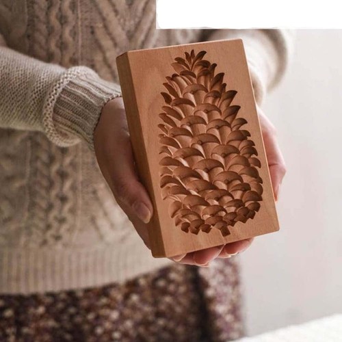 Funny Cookie Cutter Wooden Carved Embossing Mold for Gingerbread, DIY Shapes ...