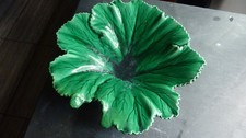Antique  Copeland Majolica Cabbage leaf dish