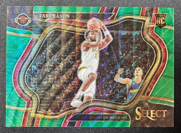 Tari Eason 2022-23 Panini Select 21/50 Green Wave Courtside RC Rockets #278