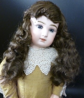 15'' / 38cm PUPPENPERÜCKE FÜR ANTIKE PUPPE, PUPPENHAAR, PUPPENPERÜCKE, VINTAGE PERÜCKE