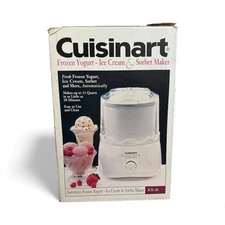 NEW Cuisinart ICE-20 Automatic 1-1/2 Quart Ice Cream Frozen Yogurt Sorbet Maker