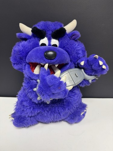 Don’t Free Freddy lila Monster sprechendes Plüsch Spin Master Toys 2001 FUNKTIONIERT