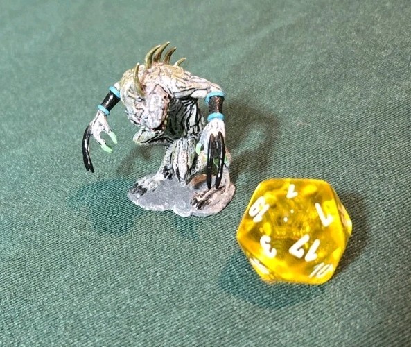 Dungeons And Dragons Grey Slaad Hand Painted Plastic Miniature