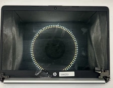 HP 14” 14-cf20052od Genuine Laptop Glossy HD LCD Screen Complete Assembly Silver