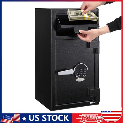 #ad Digital Depository Safe Box Locking Drop Box with Slot Steel Safe with Keypad $245.99