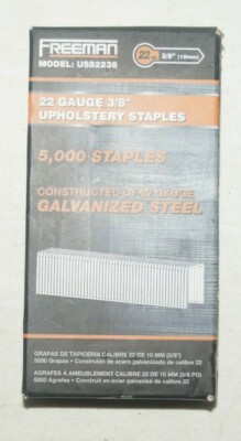 Freeman 22 Gauge 3/8 inch Upholstery Staple Gun Stapler USS2238