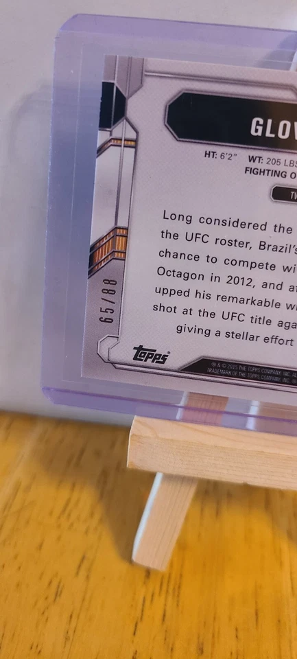 2015 Topps UFC No. 160 Gold 66/88 Glover Teixeira  - Image 4 of 4