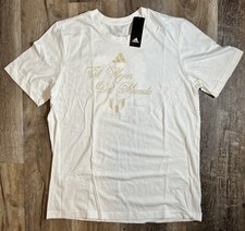 Adidas Lionel Messi El Mejor Del Mundo T Shirt White FW22 Argentina Mens Sz L