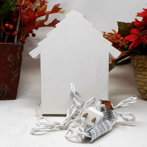 Stony Creek Decorative Lighted Glass Fall Autumn Pumpkin Harvest 7" House SDF16 - Picture 4 of 10