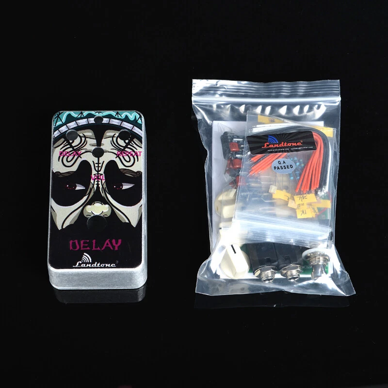    Zum Selbermachen Landtone Verzögerung Gitarrenpedal alle Kits mit 1590B und 3PDT 9PIN Fußschalter - Bild 4 von 4