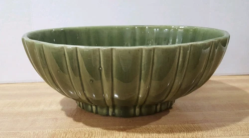 Vintage Haeger USA Oval Planter Green #40208