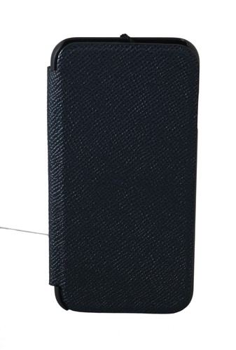 DOLCE & GABBANA Phone Case Front Cover Black Leather iPhone7 14x7cm RRP $300 - Picture 3 of 6