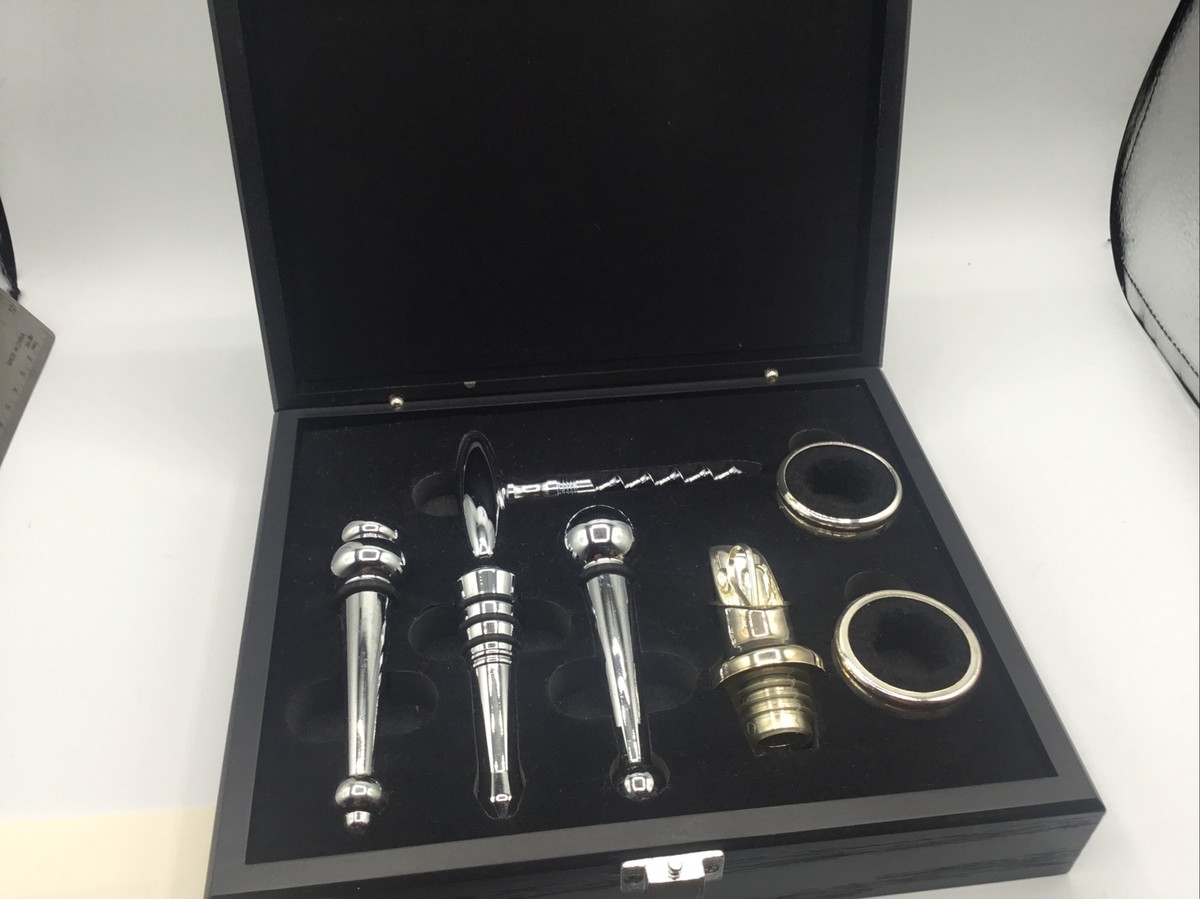 Brookstone 7 Piece Wine Connoisseur Accessories Set Corkscrew