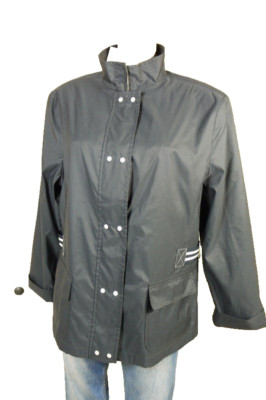 Gerry Weber jacket soft short coat parka blue size L 40 