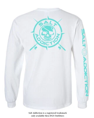 Salt Addiction t shirt long sleeve fishing apparel saltwater life Offshore reel
