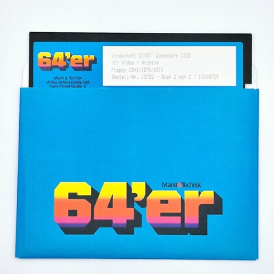  1 Floppy Disk Special Issue 22/87   Commodore 64 C64 128 C128   Fast Shipping  