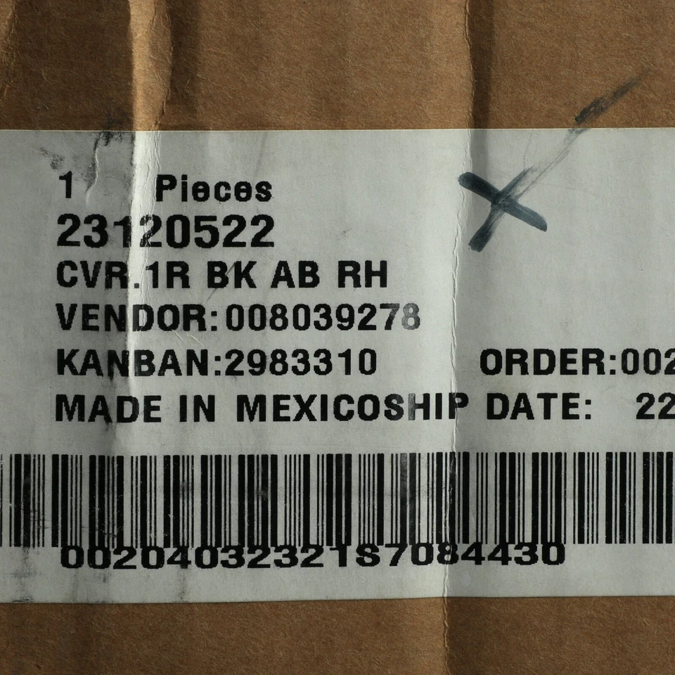 Подлинный GM 2014 Cadillac ATS стандартный сиденье задний чехол и кожа черный 23120522 - Изображение 3 из 4