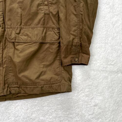 Eddie Bauer Jacket Mens Medium Brown Barn Chore Coat Field Hunting Work Cotton - Picture 2 of 9