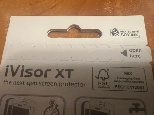 Moshi iVisor XT Tempered Glass Screen Protector for iPhone 6, White New sealed - Photo 3 sur 3