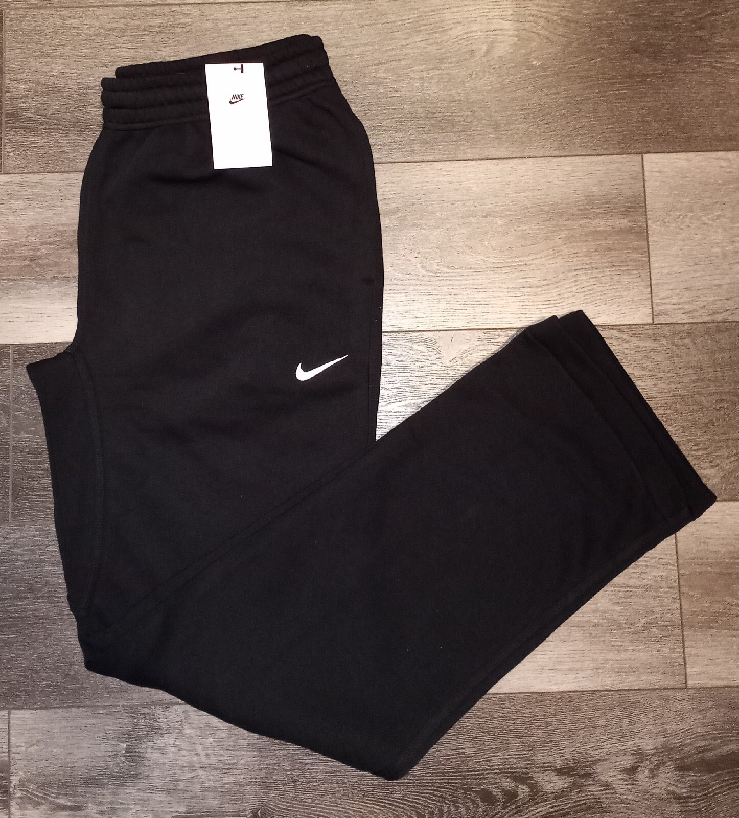 Nike Sportswear Club Fleece Straight Leg Joggers Black Mens Large  826424-010 | eBay