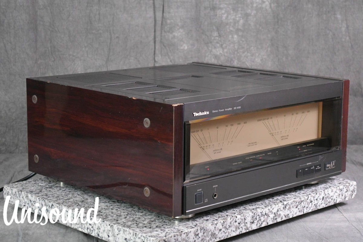 Technics ステレオパワーアンプ SE-A100 Vintage 1989 Technics SE-A100 Power Amplifier Audio